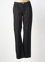Pantalon droit tissage popeline taille normale noir TRUSSARDI JEANS homme