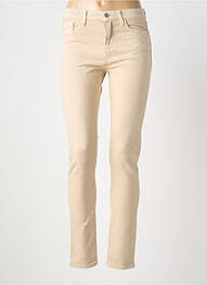 Jeans coupe slim stretch taille normale beige EMPORIO ARMANI femme