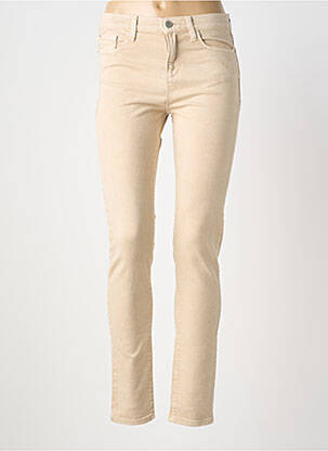 Jeans coupe slim stretch taille normale beige EMPORIO ARMANI femme