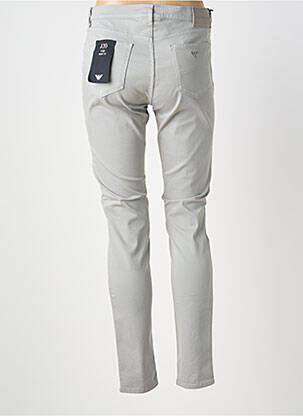 Pantalon slim tissage popeline taille normale gris EMPORIO ARMANI femme