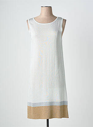 Robe mi-longue sans manche sans manche gris JEI'S BY LETIZIA DENARO femme