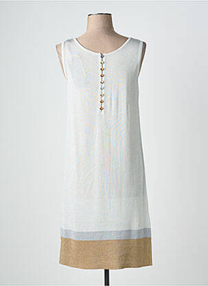 Robe mi-longue sans manche sans manche gris JEI'S BY LETIZIA DENARO femme
