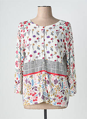 Gilet manches longues fermeture boutonnée sur le devant blanc JEI'S BY LETIZIA DENARO femme