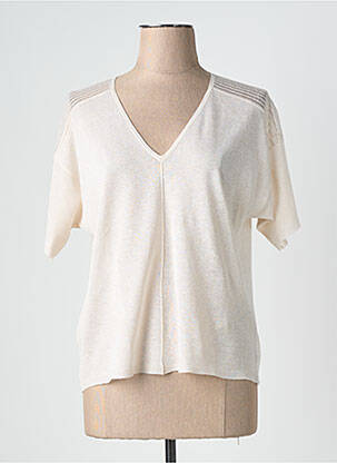 Top manches courtes manches courtes beige MONTAGUT femme
