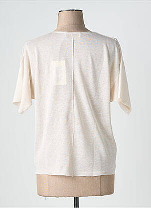 Top manches courtes manches courtes beige MONTAGUT femme