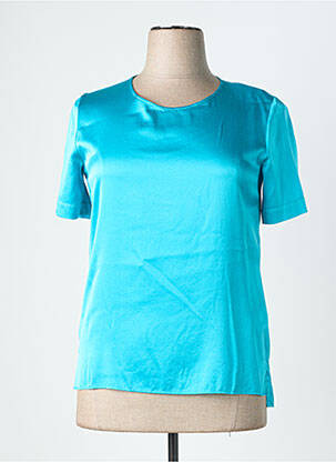 Top manches courtes manches courtes bleu CALIBAN femme