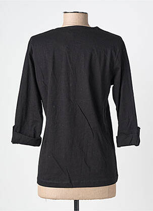 T-shirt manches 3/4 manches 3/4 noir MIKAWEAR femme