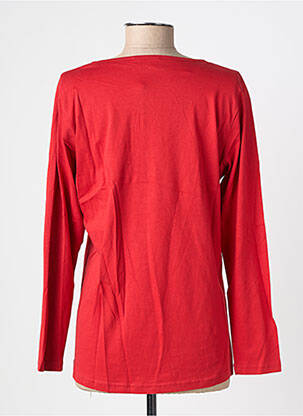 T-shirt manches longues manches longues rouge JOLIE RONDE femme