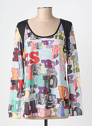 T-shirt manches longues manches longues noir JOLIE RONDE femme
