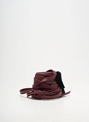 Ceinture coutures renforcées violet fonce LAUREN VIDAL femme
