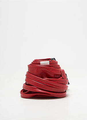 Ceinture coutures renforcées rouge LAUREN VIDAL femme