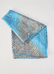 Foulard effet matière satinée bleu LAUREN VIDAL femme