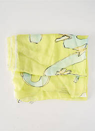 Foulard effet matière satinée jaune ELISA CAVALETTI femme