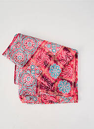 Foulard effet matière satinée rose LAUREN VIDAL femme