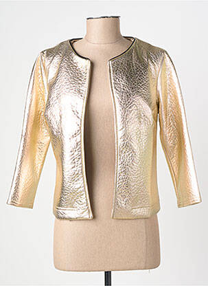 Veste casual col rond or L'ATELIER DE LOUISE femme