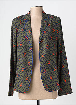 Veste casual coupe droite vert L'ATELIER DE LOUISE femme