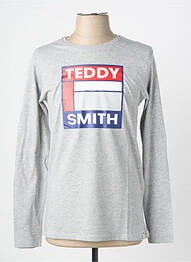 T-shirt manches longues manches longues gris TEDDY SMITH garçon