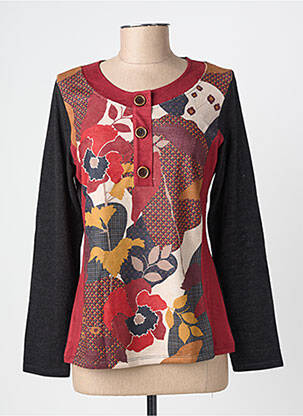 Pull coupe cintrée manches longues noir KALISSON femme
