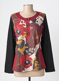 Pull coupe cintrée manches longues noir KALISSON femme