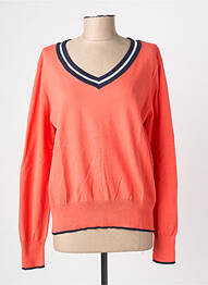 Pull coupe cintrée manches longues orange MINSK femme