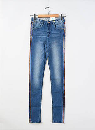 Jeans coupe slim stretch taille ajustable bleu GARCIA fille