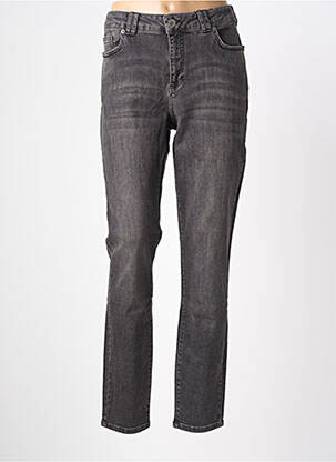 Jeans coupe slim stretch taille normale gris JOLIE RONDE femme