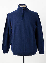 Pull col camionneur manches longues bleu ALDANI homme