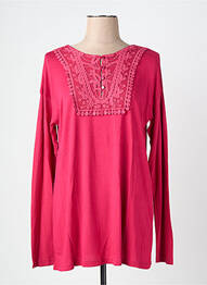 T-shirt manches longues manches longues rose JOLIE RONDE femme