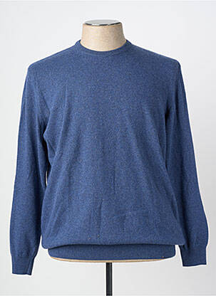 Pull col rond manches longues bleu ALDANI homme
