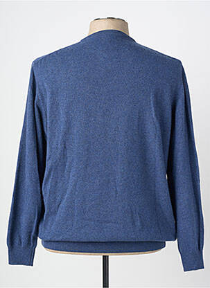Pull col rond manches longues bleu ALDANI homme