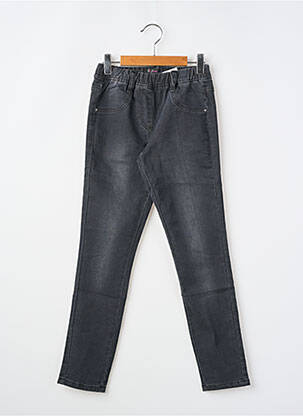 Jegging tissage denim taille ajustable noir SLY JEANS fille