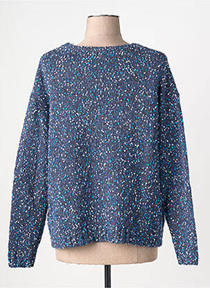 Pull tissage chiné manches longues bleu WHITE STUFF femme