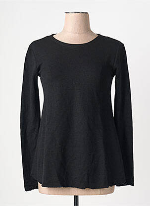 Pull stretch manches longues noir MY BASICS femme