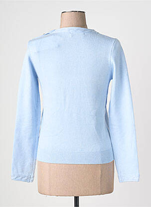 Pull tissage chiné manches longues bleu LA PETITE ETOILE femme