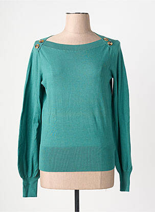 Pull col bateau manches longues vert clair KING LOUIE femme