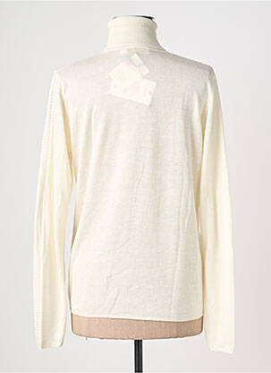 Pull col roulé coupe cintrée manches longues beige LA PETITE ETOILE femme