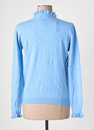 Pull coupe cintrée manches longues bleu LA PETITE ETOILE femme