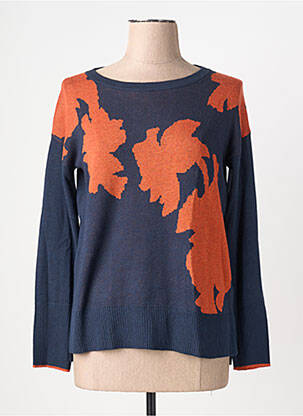Pull resserrée sur le bas manches longues bleu WHITE STUFF femme