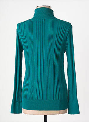 Pull col roulé coupe ajustée manches longues vert KING LOUIE femme