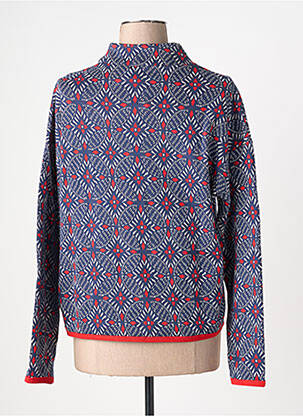 Pull coupe cintrée manches longues bleu BLUTSGESCHWISTER femme