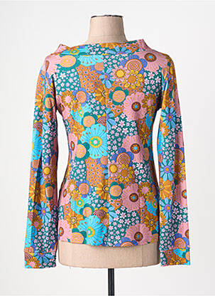 T-shirt manches longues manches longues bleu MARGOT femme