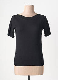 Pull col bateau manches courtes noir KING LOUIE femme