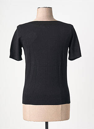 Pull col bateau manches courtes noir KING LOUIE femme