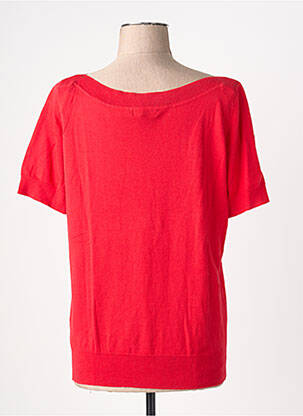 Pull col bateau manches courtes rouge KING LOUIE femme