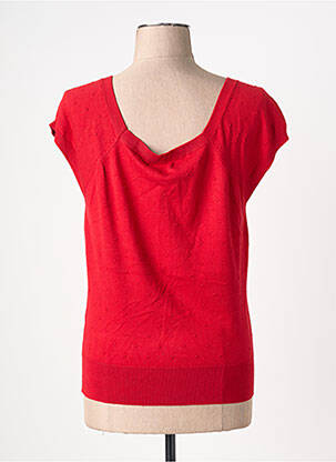 Pull stretch manches courtes rouge KING LOUIE femme