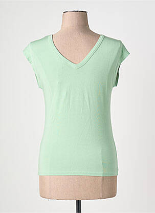 T-shirt col v manches courtes vert KING LOUIE femme