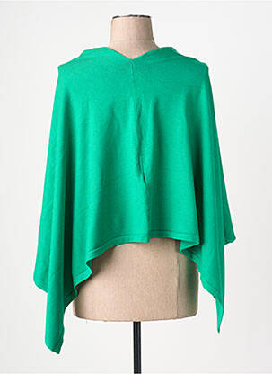 Poncho coupe asymétrique vert LA FIANCÉE femme