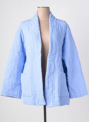 Veste kimono manches longues bleu DANEFAE femme