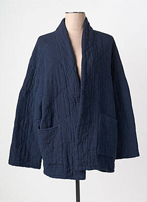 Veste kimono manches longues bleu fonce DANEFAE femme