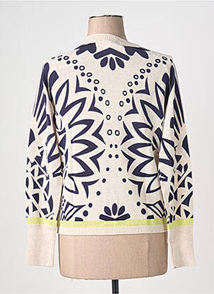 Gilet manches longues col rond beige WHITE STUFF femme